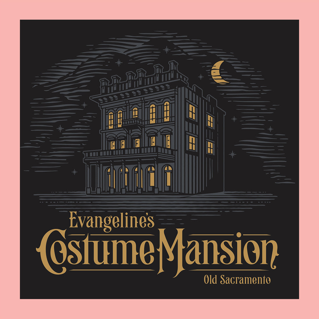 Evangeline's Costume Mansion Logo Ladies Tanks (Graphic)