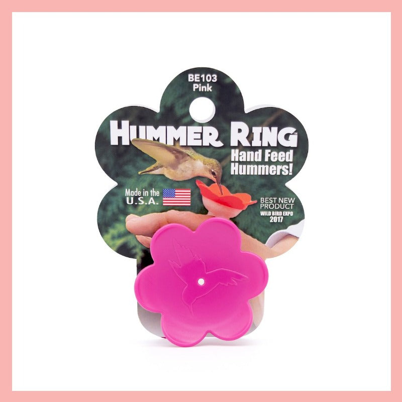Hummer Feeder Ring for Hummingbirds (Pink)