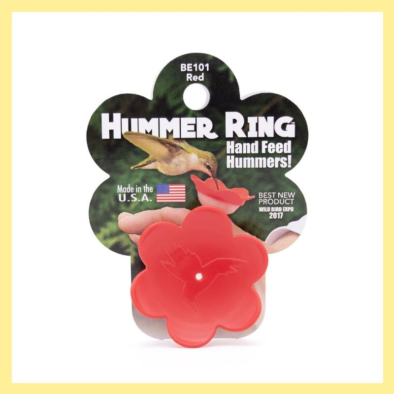 Hummer Feeder Ring for Hummingbirds (Red)