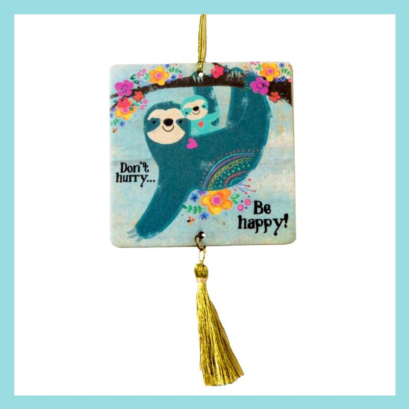 Air Freshener - Don't Hurry, Be Happy Sloth