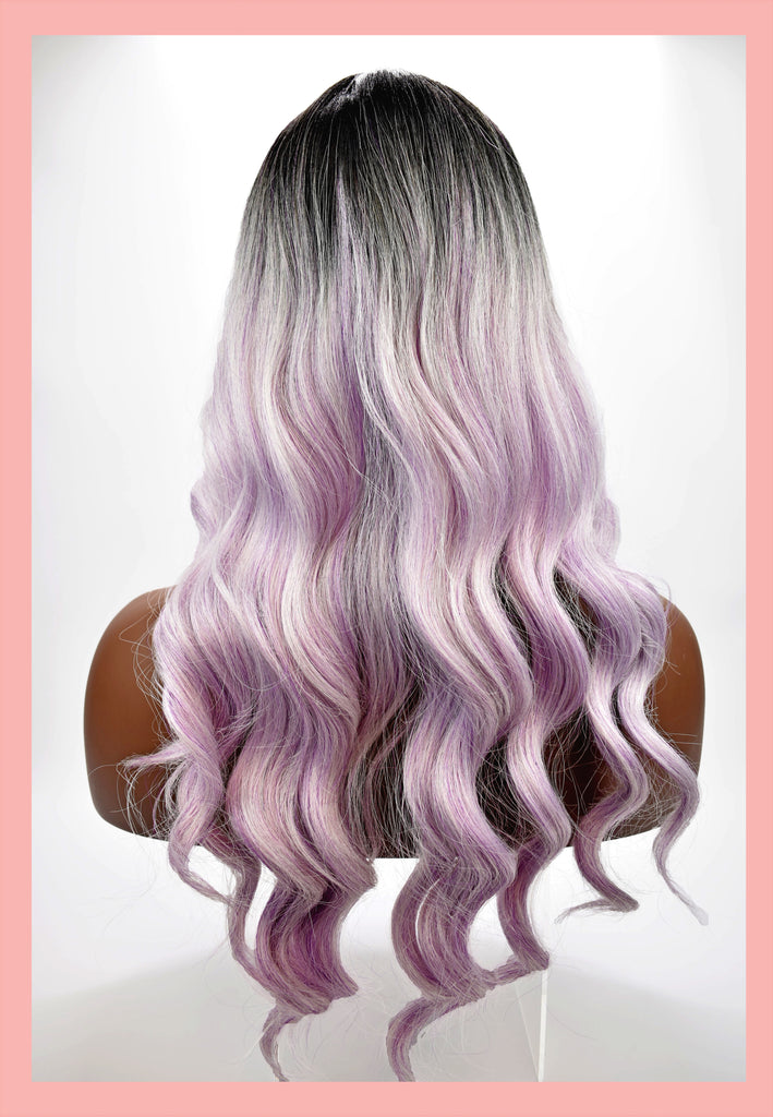 Spellbound Wig in Purple Ombre (Back)